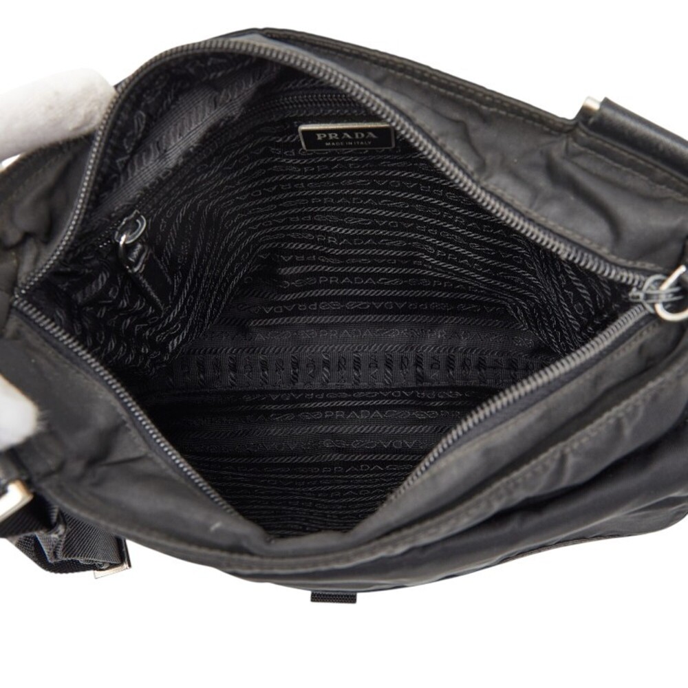 PRADA Black Leather Shoulder Bag - Picture 9 of 11